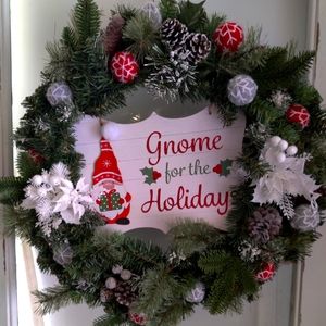 Gnome Christmas Wreath